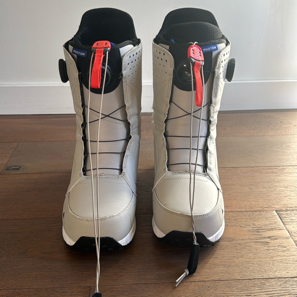 Photon Boa snowboard boots.